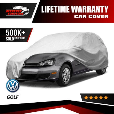 Volkswagen Golf 5 Layer Car Cover Fitted Outdoor Water Proof Rain Snow Sun Dust • $52.95