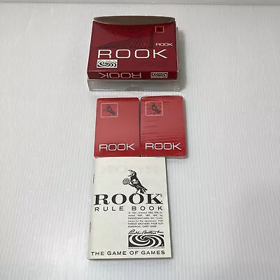 Rook Vintage 1968 Card Game W Acrylic Case By Parker Brothers Original • $17