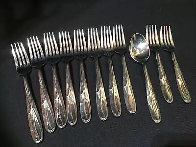 11 PCs  Mikasa COCOA BLOSSOM 18/10 Stainless • $45