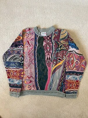 Vintage Australia Coogi 3D Multicoloured Cotton Sweater Size SS Number 74095 • $750