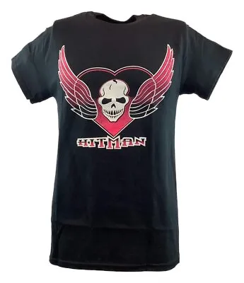 The Hitman Bret Hart Skull Wings Logo Mens T-shirt • $27.99