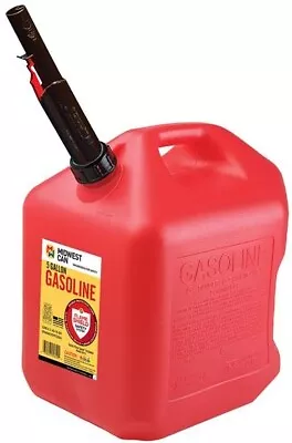 Midwest Can Co 5610 5 Gallon Gas Can W Flameshield Shut Off Spout  • $39.90