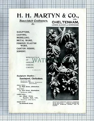 (7125) HH Martyn & Co Cheltenham / Warings Waring And Gillow Advert  1906 Print  • £12.65