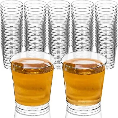 1 Oz Shot Glasses Hard Clear Plastic Shot Cup Disposable Party Cups Mini C... • $14.84