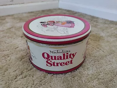£8.50 • Buy VINTAGE 1987 MACKINTOSH’S QUALITY STREET SWEET TIN: LARGE ROUND 5lb [2.2kg] SIZE
