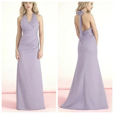 Kelsey Rose 50127 Lilac Long Sleeveless Wedding Evening Maxi Dress UK 10 38 • £89.99