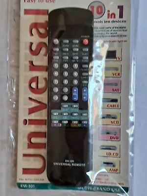 Universal Remote Control For Older TV Video Satellite DVD Laser Disk VCD Hi-Fi!. • $15