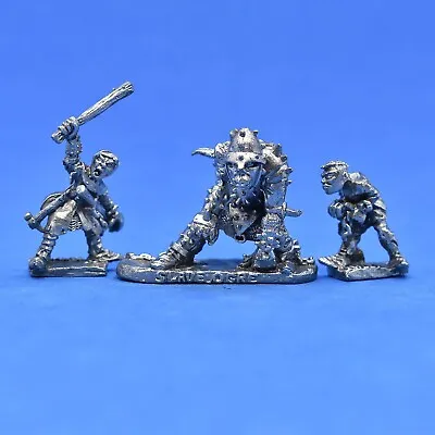 WARHAMMER CITADEL GW OOP 80s C27 SLAVE OGRE & HALF ORCS WALLY SLAVEMASTER METAL • £49.99