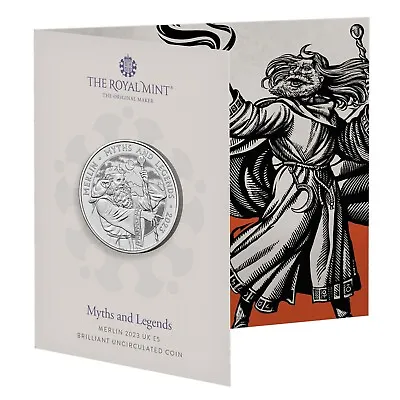 £15.95 • Buy Royal Mint - 2023 MERLIN - Myths & Legends BU £5 Coin - Five Pound Pack