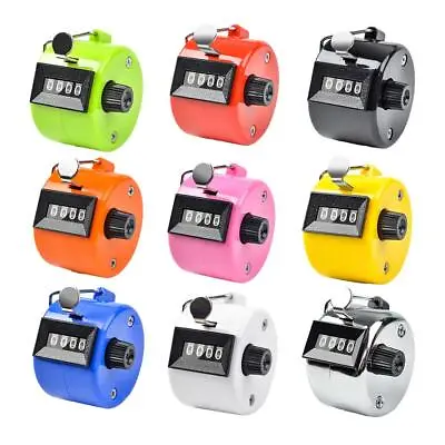 Mechanical Hand Tally Number Counter Click Clicker 4 Digit Counting Manual • £3.19