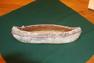 $12 • Buy Vintage Birch Bark Canoe Decoration