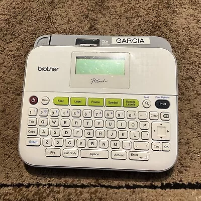 Brother P-Touch PT-D400 Label Maker. Thermal. Working! No Power CORD • $29.95