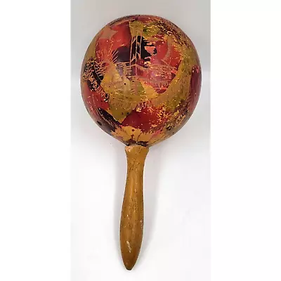 Hand Carved & Painted Maraca Hand Shaker Percussion • $15