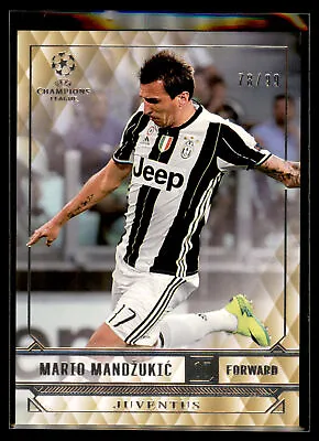 2016-17 Topps UEFA CL Showcase GOLD Parallel Mario Mandzukic - Juventus #78/99 • $7.49