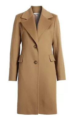 Fleurette. Women Walker Wool Coat. Size 6. Color: Vicuna/ Camel Originally $1650 • $650.65