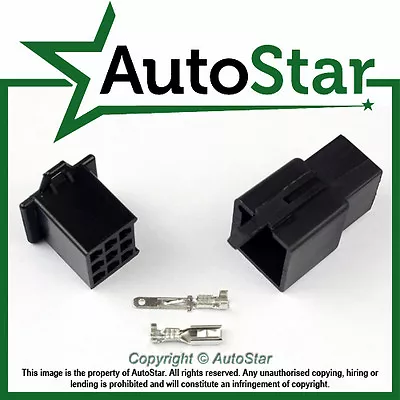 9 Way 2.8mm Mini Connector Kit BLACK Motorbike Yamaha Motorcycle Pin Connectors  • £2.95