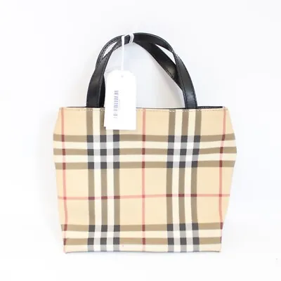 £33 • Buy Ladies BURBERRY NOVA Mini Nova Check Top Handle Handbag Bag 9x7  - W61