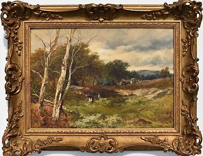 David Bates  (1840 –1921) Woodland Capel Curig North Wales Oil Painting • £1095