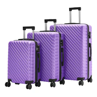 Large 28  Suitcase 4 Wheel MEDIUM Lightweight ABS Hard Shell Luggage Cabin Case • £24.95