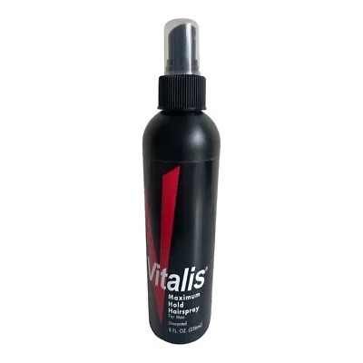 Vitalis Hairspray For Men Non-Aerosol Unscented Maximum Hold 8 Fl Oz New (1) • $110