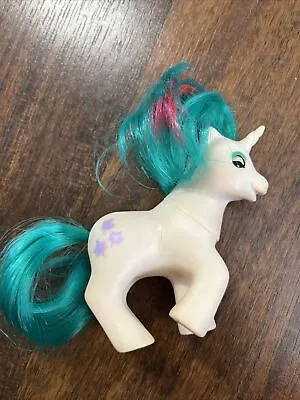 Vintage 1986 My Little Pony Baby Gusty Unicorn Beddy Bye Eyes MLP G1 {Q} • $10