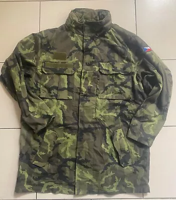 CZECH ARMY HOODED JACKET PARKA M95 CAMO Unissued Size 176-100 • $39.99