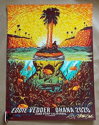 Eddie Vedder 2020 Ohana Poster Munk One SIGNED And #d AP • $180