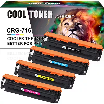 4 Toner Cartridge For Canon 716 I-Sensys LBP5050 MF8030CN LBP5050N MF8040CN • £42.99