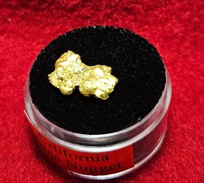 California Natural Gold Nugget 2.6 Grams In A Gem Jar W/lid • $210