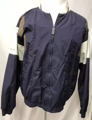 Izod Mens Large Nylon Full Zip Front Windbreaker Jacket  • $28