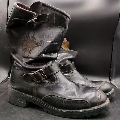 Harley-Davidson 91066 Logger Conductor Leather Motorcycle Boots Mens Size 12  • $45