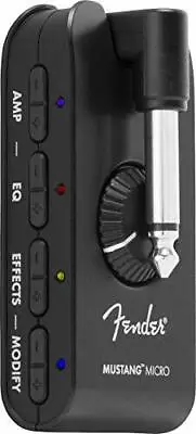 Fender MUSTANG  MICRO Headphone Amp For Guitar & Bass Black • $222.86
