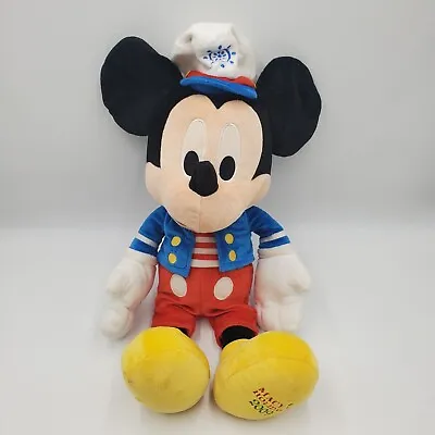 Mickey Mouse TALKING Sailor Plush Doll Macys Christmas 2009 21” WORKS • $19.55