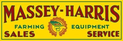 Massey Harris Farm Equipment Sales & Service NEW Sign 16x48  USA STEEL XXL Size • $169.88