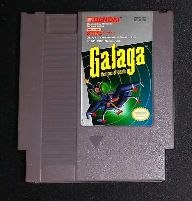 Galaga: Demons Of Death Authentic Nintendo NES EXMT Game Cart W Manual & Dc • £86.12