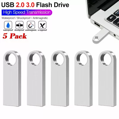 5 Pack USB Flash Drive 32GB 16GB Storage Memory Stick Thumb Pen Drive 64GB 8GB • $16.39