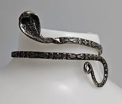 Vintage Upper Arm Snake Silver Tone Bracelet • $34.50