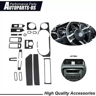 21Pc Carbon Fiber Full Set Interior Trim For Ford Mustang Boss 302 5.0L 2013 • $66.99