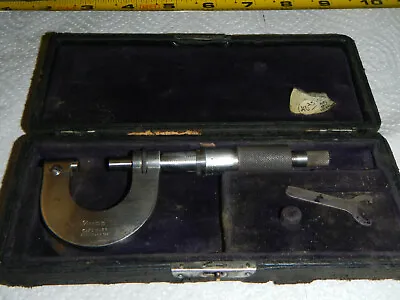 Mahr 1  Micrometer Excellent Cond Carbide Faces Ratchet Clutch Stop Made Germany • $59.99