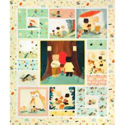 Dream World The Littlest Family's Big Day 43/44 W Cotton Panel Fabric • $9.79