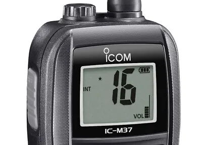 ICOM IC-M37E - Marine VHF Handheld - Buoyant Waterproof - 6W • £199