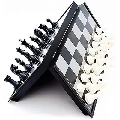 Multipurpose Magnetic Travel Chess Set With Folding Chess Board Educational Toys • $18.98