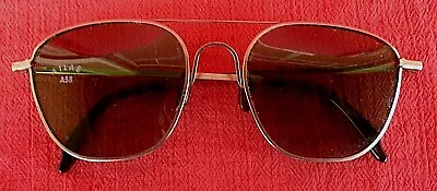 $59.95 • Buy Vintage WILLSON Aviator Metal Frame Sunglasses W/Atlas A58 Lens Made In USA 