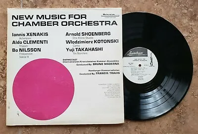 $12.99 • Buy Iannis Xenakis Et Al NEW MUSIC FOR CHAMBER ORCHESTRA LP 1972 VG++/VG+ WL Promo
