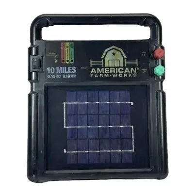 American Farmworks 10 Mile Solar Electric Fence Charger • $99