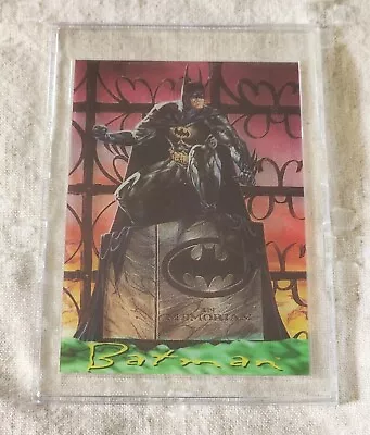 * 1995 Fleer SkyBox Batman Master Series Clear Chrome 1 Of 2 Insert/Chase Card • $29.99