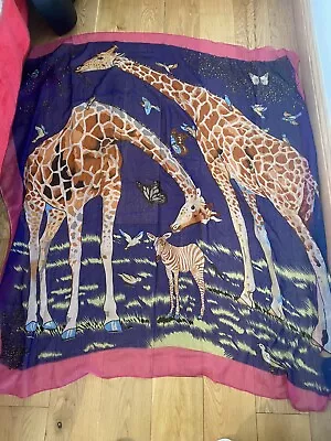 Large Giraffe/ Zebra Design Chiffon Sarong/shawl/scarf  • £4