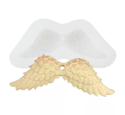 Angel Wing Baby Christening Silicone Cake Decor Mold Fondant Sugar Craft Mould • £3.20