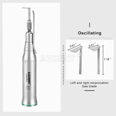 AZDENT Dental Surgical Micro Saw Handpiece 4:1 Reduction Reciprocating Bone Cut • $163.30