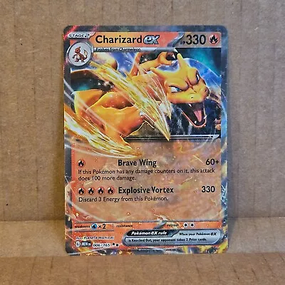 Charizard Ex 006/165 Double Rare Scarlet & Violet 151 Set Pokemon Card (NM) • $6.99